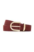 All Day Suede Belt in Scarlet