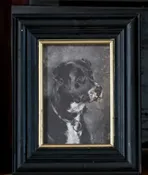 Classic Canine Portrait in Vintage Frame - Timeless Home Decor — Riverside Franklin
