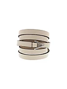 5-Row Leather Wrap Bracelet - Beige