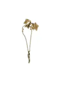 14K Yellow Gold Italian Horn Necklace