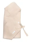 LATTE KNIT POINTELLE WRAP BLANKET