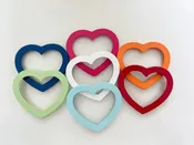 3.5 Heart Frame Pink