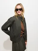 Brighton Zip Jacket in Twill Gabardine