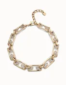 Collana placcata oro 18k e topazi