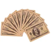 $100 BILL PLAYING CARDS BASIC 52 COUNT 2 1/2" BY 3 1/2"