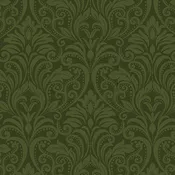 Benartex - A Festival of Roses - Dark Green Damask
