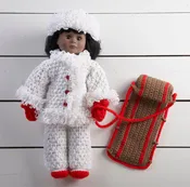18" Doll Lorraina Goes Sledding Crochet Pattern