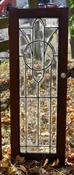 Antique all beveled glass cabinet door – hinged left