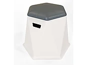 19.25" x 21.85" Hex Tall Bench (Stackable)