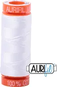 Aurifil 50wt Thread Small Spool - #2024 Bright White
