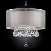 19"H Ceiling Lamp, Hanging Crystal