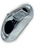 Abstract Oval Acrylic Clutch