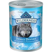 Blue Buffalo BLUE Wilderness Denali Dinner Dog Food, Wet, Wild Salmon, Venison & Halibut, 12.5 oz