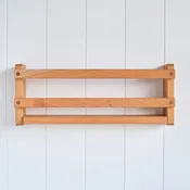 16" Backless Wall Bookshelf - Cherry Wood - 16 1/4" L x 3 1/4" D x 6 1/2" H