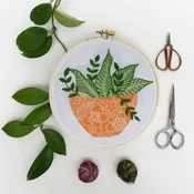 Houseplant Embroidery Kit
