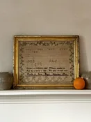 Early 19th C. Massachusetts School Girl Sampler — Gray House Art & Antiques