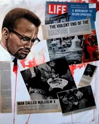 Malcolm X - Mixed Media Collage by Kenneth Gatewood — WAJ Collectibles