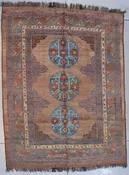 #5125 1990’s Afghan Rug 8’1″ X 10’3″