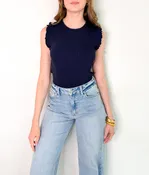 Amara Top in Navy