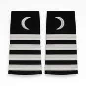 Epaulets Silver with Crescent