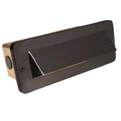 1 Louver Brick Light | Antique Bronze & Gun Metal | Solid Brass | 12V SC Bayonet