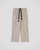 Alwin - Drawstring pants - Creme/Grey