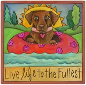 10"x10" Wall Plaque | Brown Lab