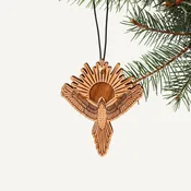 Sunburst Bird | Wood Ornament — Lucca