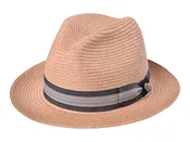 Bigalli Hats Swing Braid Fedora in Tan