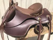 All Brown Solid Leather Bareback Saddle — Australian Stock Saddle Company By Colin Dangaard Inc.