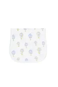 Blue Balloons Print Burp Cloth