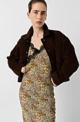 Blouson aviateur en cuir velours - TAO