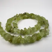 Peridot 6-10mm Chips Graduated 15in Bead Strand