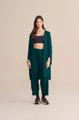 Mesh Stitch Knit Cardigan Jacket