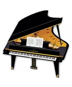 3D Greeting Card - Grand Piano