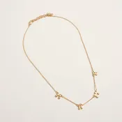 16 Inch Metal Puffy Mama Charm Mom Mother Ma Chain Necklace