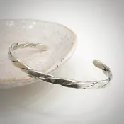 Interlock Silver Cuff