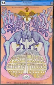 BG-128 - Electric Flag - Lee Conklin Signed - 1968  Poster -  Fillmore Auditorium - CGC Graded 9.4