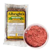 Albrights Beef Formula Raw Frozen Complete Diet Dog Food - 1lb (30ct/30lb Case)