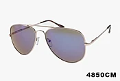 4850CM -  Wholesale Spring Hinge Metal Tear Drop Aviator Mirror Sunglasses