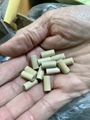German made wood cylinder 8mm x 15mm 100 pieces