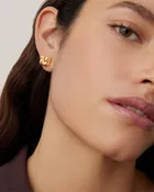 Mini Woven Square Earrings
