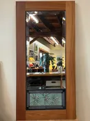 Framed Tile Mirror with Cutleaf Toothwort — Suzanne Crane Fine Stoneware