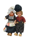 2 Holland N.W. Bouwes Edam 1940 World Fair Dutch Boy & Girl Dolls 7