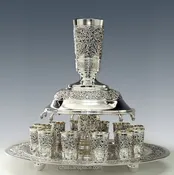 12 Cups Hadad Sterling Silver Wine Fountain