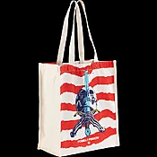 Powell Peralta Skull & Sword Canvas Shopping Bag 12 x 14 x 7