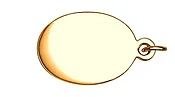 Engravable Oval Charm