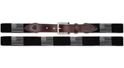American Flag Needlepoint Belt (Black)