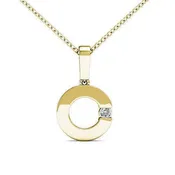 0.05-0.25 CT Round Cut Natural Diamonds - Solitaire Pendant