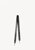 Bandouliere Gaucho Croûte Velours Noir Brass